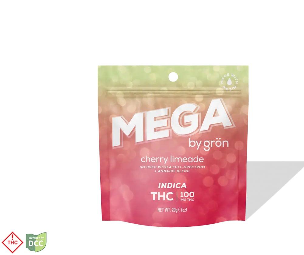 THC Cherry Limeade Mega Pearl [2pk, 10 Servings] (100mg)