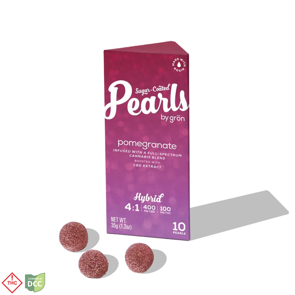 4:1 Pomegranate Pearls - Hybrid (400mg CBD /100mg THC)