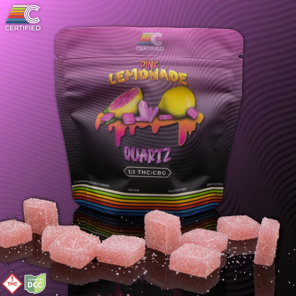 Certified Cultivators - 4 Day Pink Lemonade Quartz CBG Gummies - 40ct - 400mg