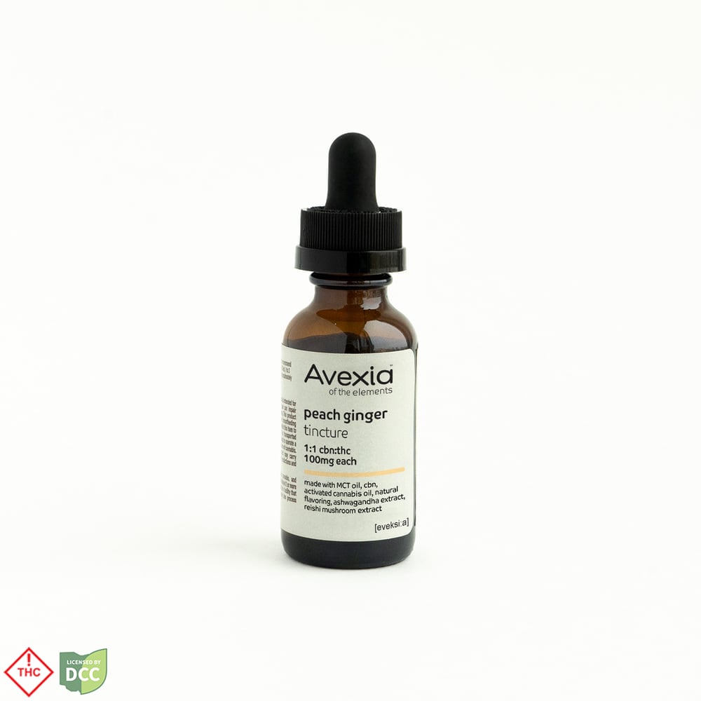 Avexia - Peach Ginger 1:1 CBN Tincture - 30mL - 110mg