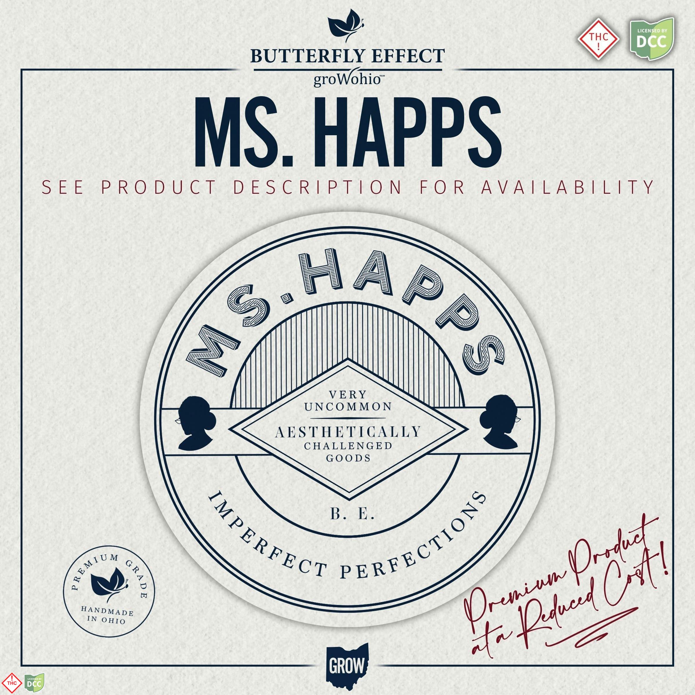 Butterfly Effect - Ms. Happs 3:1 CBD Huckleberry Gummie Drops - 10ct - 100mg