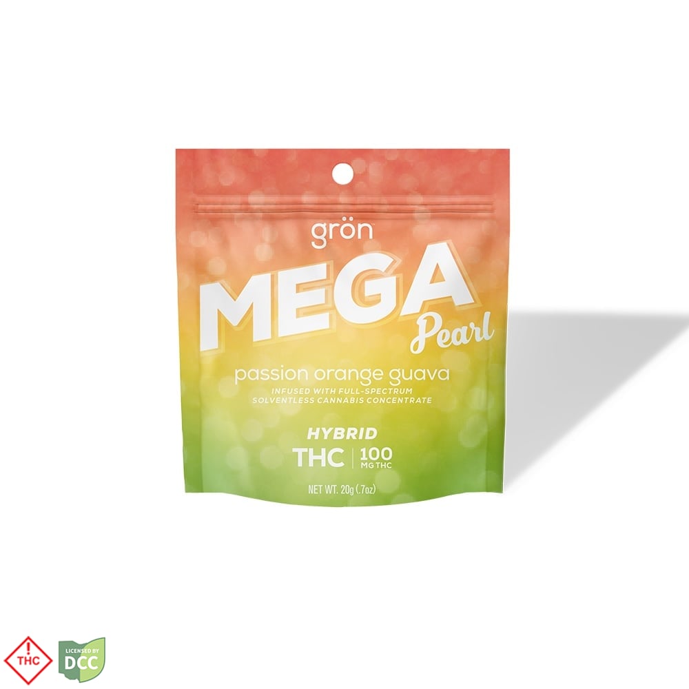 THC Passion Orange Guava Mega Pearl [2pk, 10 Servings] (110mg)