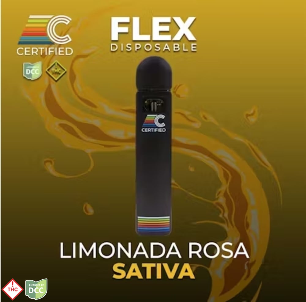 Certified Cultivators - 2 Day Limonada Rosa - 1g Flex Vape Pen