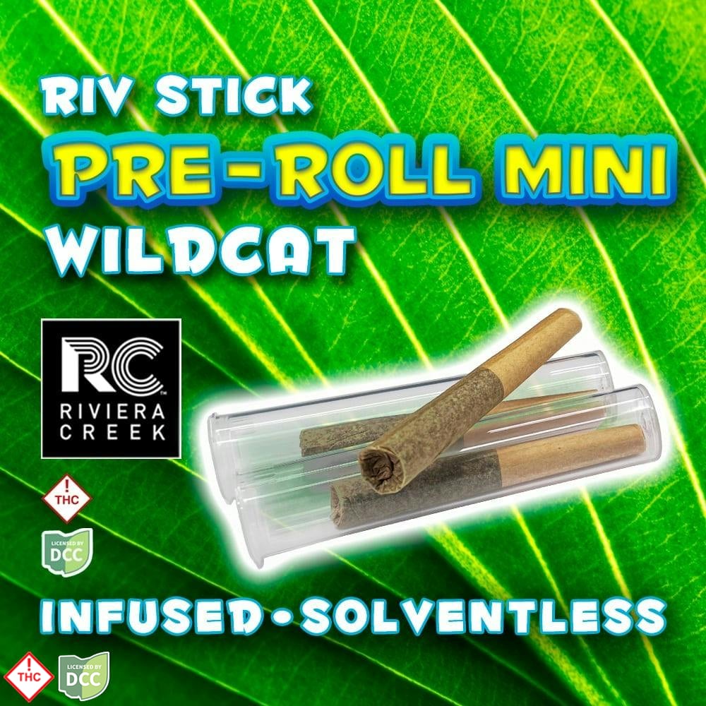 Riviera Creek - Infused - Pre-Roll Minis 3pk -Wild Cat - 1g