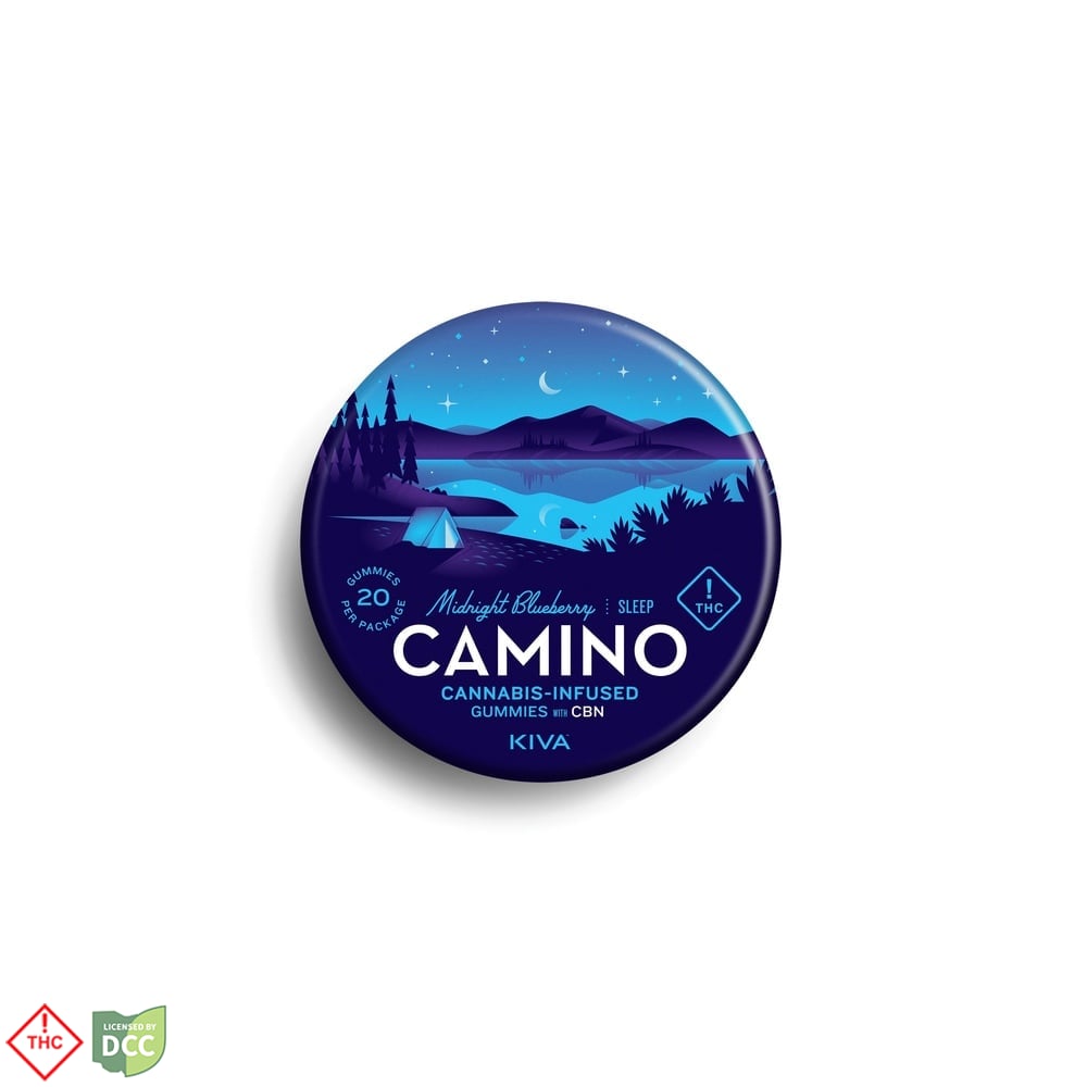 KIVA Camino - Midnight Blueberry CBN Gummies - 20ct - 110mg