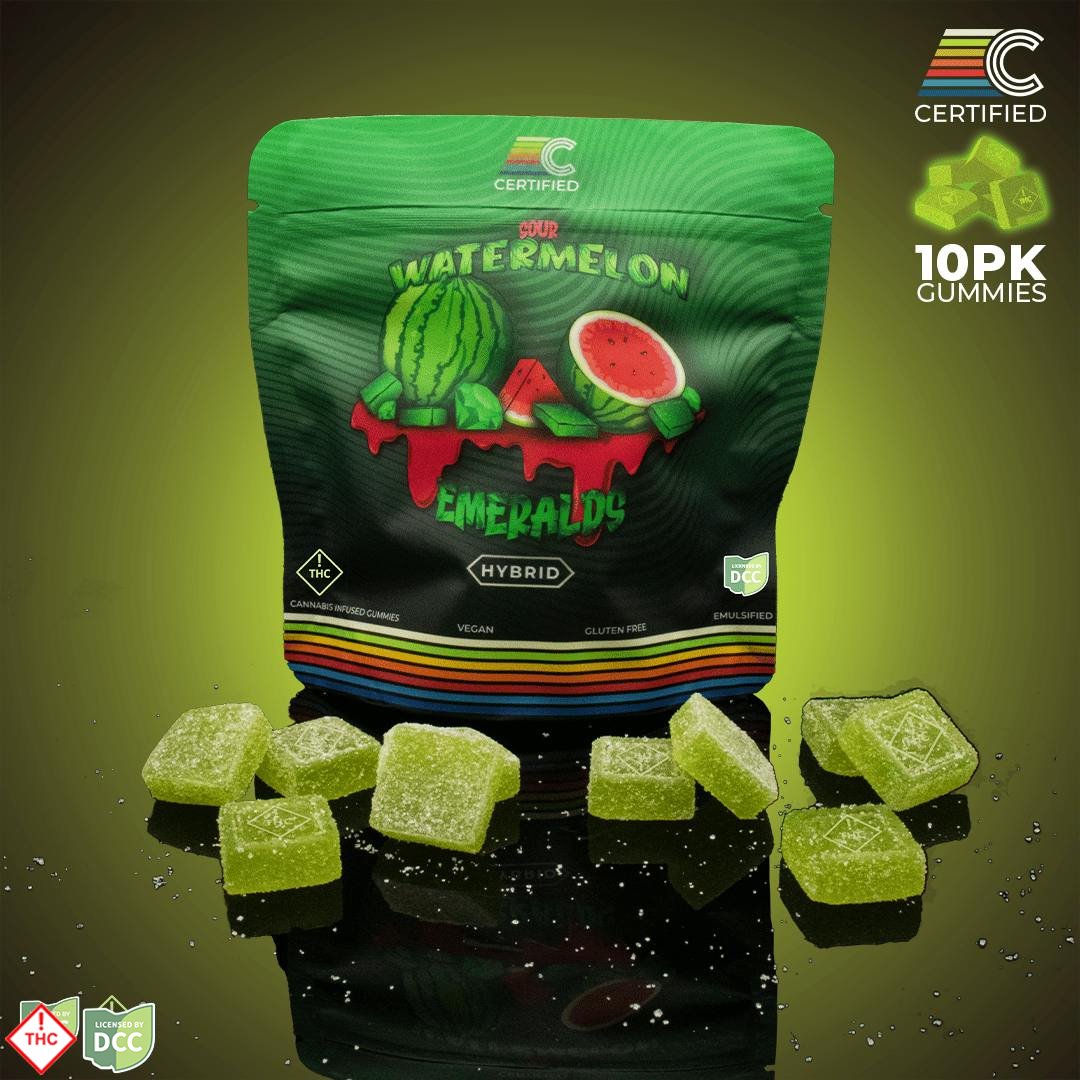 Sour Watermelon Emerald Gems [10pk] (100mg)