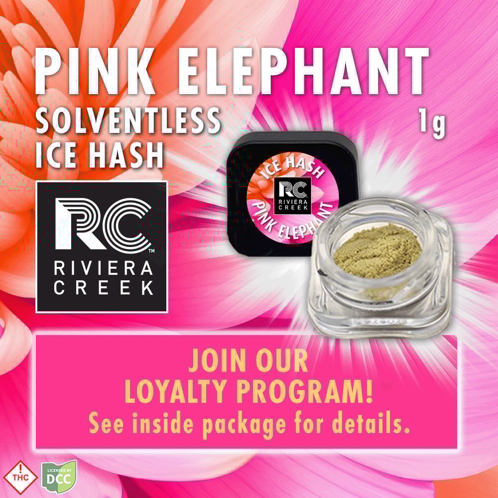Pink Elephant Ice Hash
