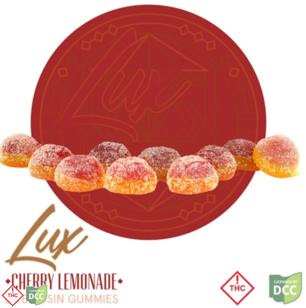 LUX - Cherry Lemonade - Rosin Gummies - 10ct - 100mg LUX - Cherry Lemonade - Rosin Gummies - 10ct - 100mg