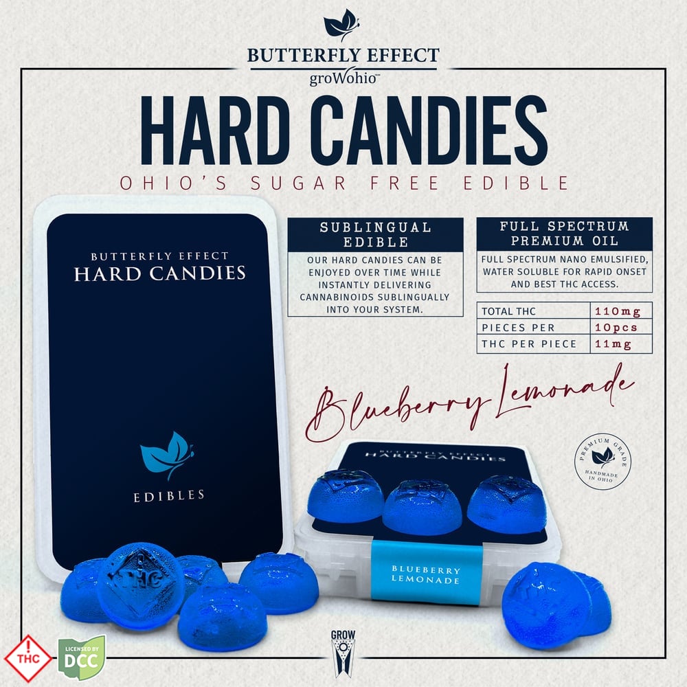 Butterfly Effect - Blueberry Lemonade Hard Candies - 10ct - 110mg