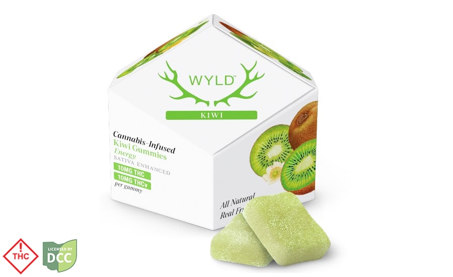 Kiwi 1:1 THCv + Sativa Enhanced Gummies | 100mg