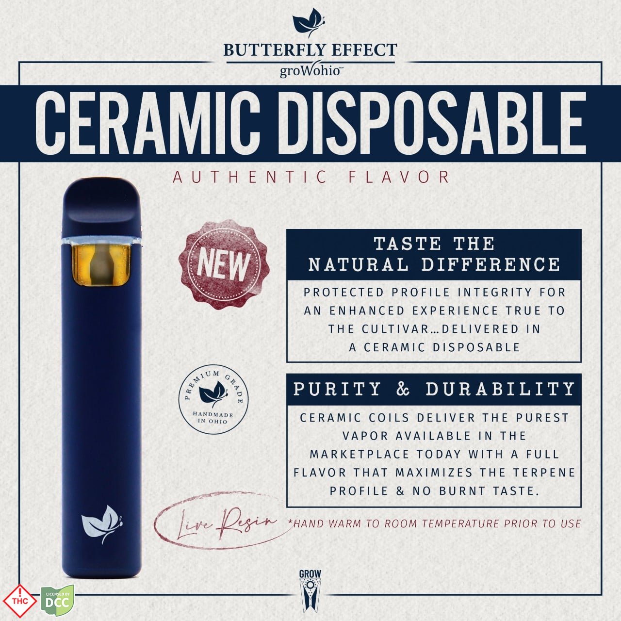Butterfly Effect - 2 Day Lemon G - 1g Live Resin Vape Pen Butterfly Effect - 2 Day Lemon G - 1g Live Resin Vape Pen