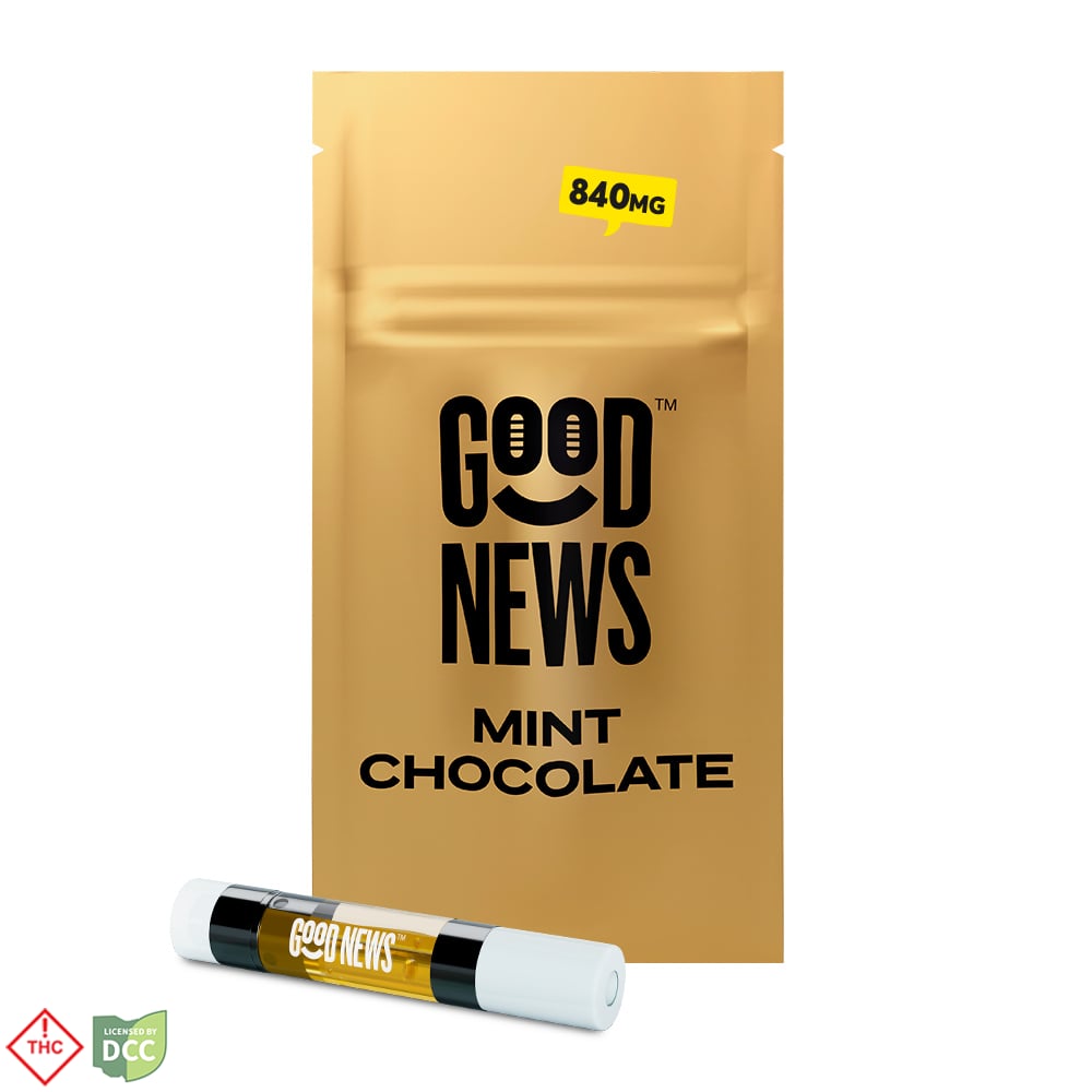 Good News 2 day Mint Chocolate Distillate Cart