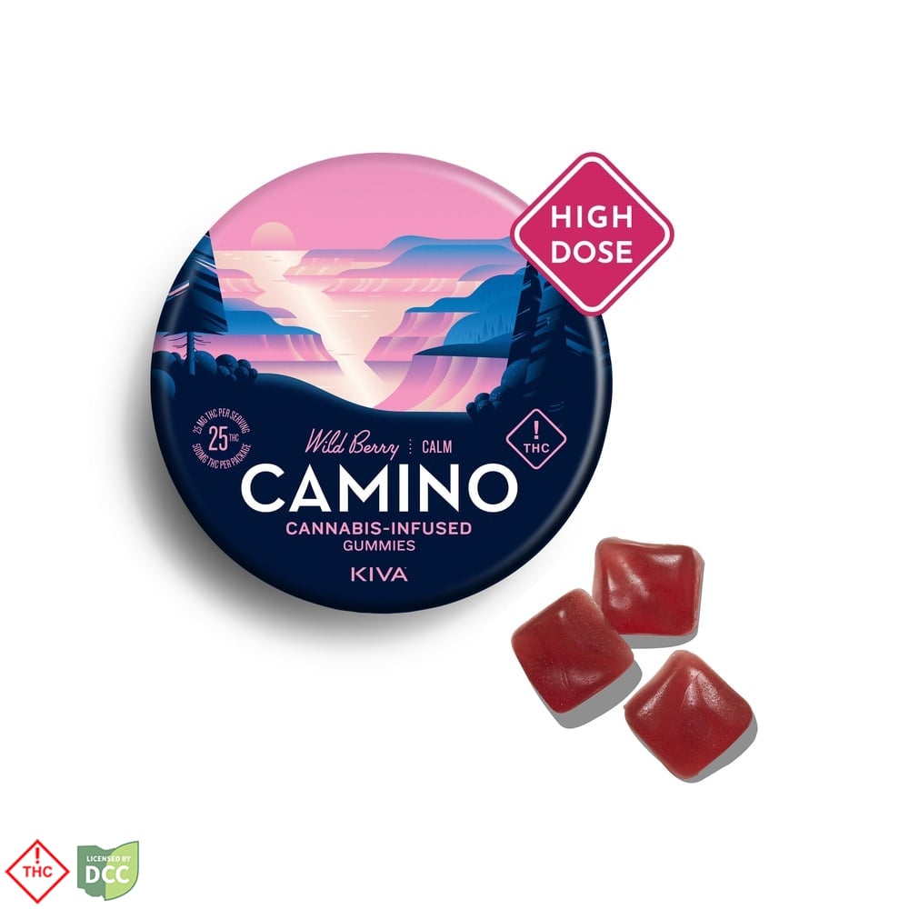 KIVA Camino - 5 Day Wild Berry Gummies - 20ct - 500mg
