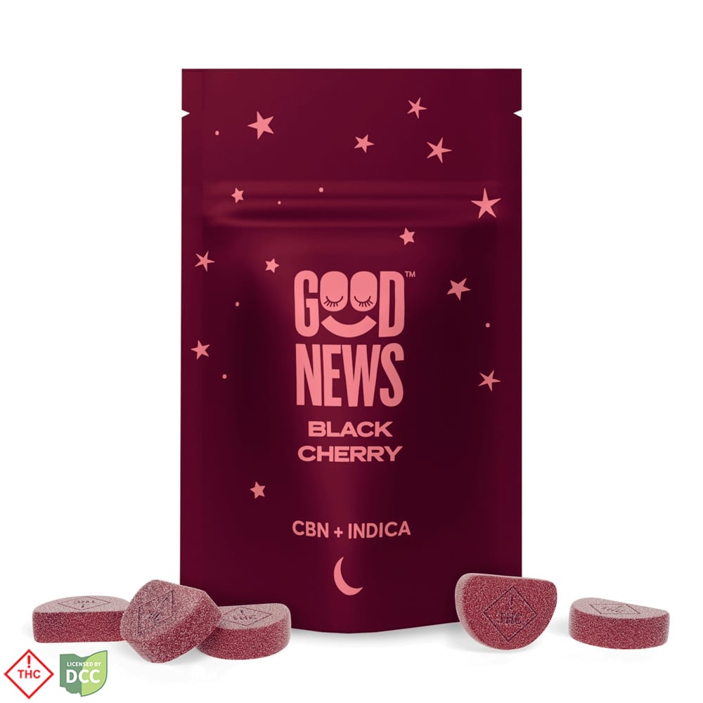 Good News - Black Cherry 2:1 CBN Gummies - 10ct - 100mg
