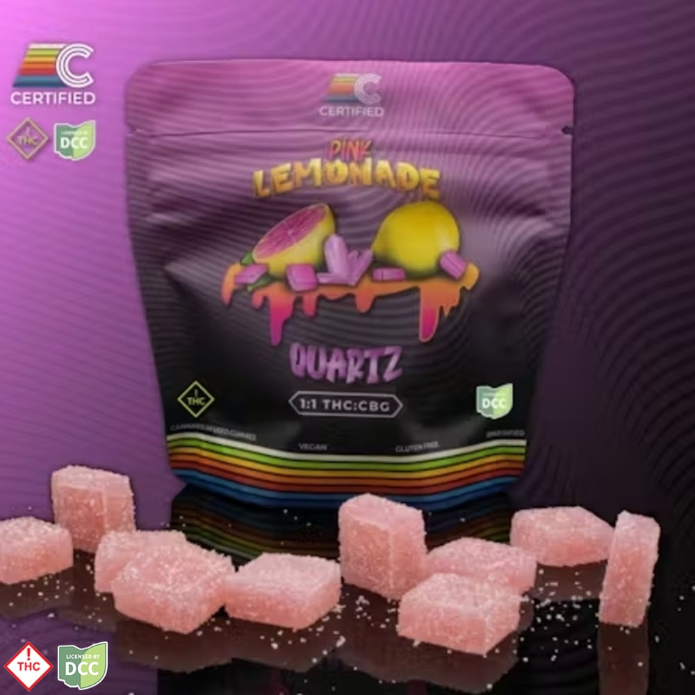 Certified Cultivators - Pink Lemonade Quartz CBG Gummies - 10ct - 100mg