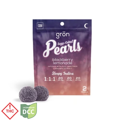 1:1:1 Blackberry Lemonade Pearls - Sleepy Indica (20mg CBD/ 20mg CBN/ 20mg THC)