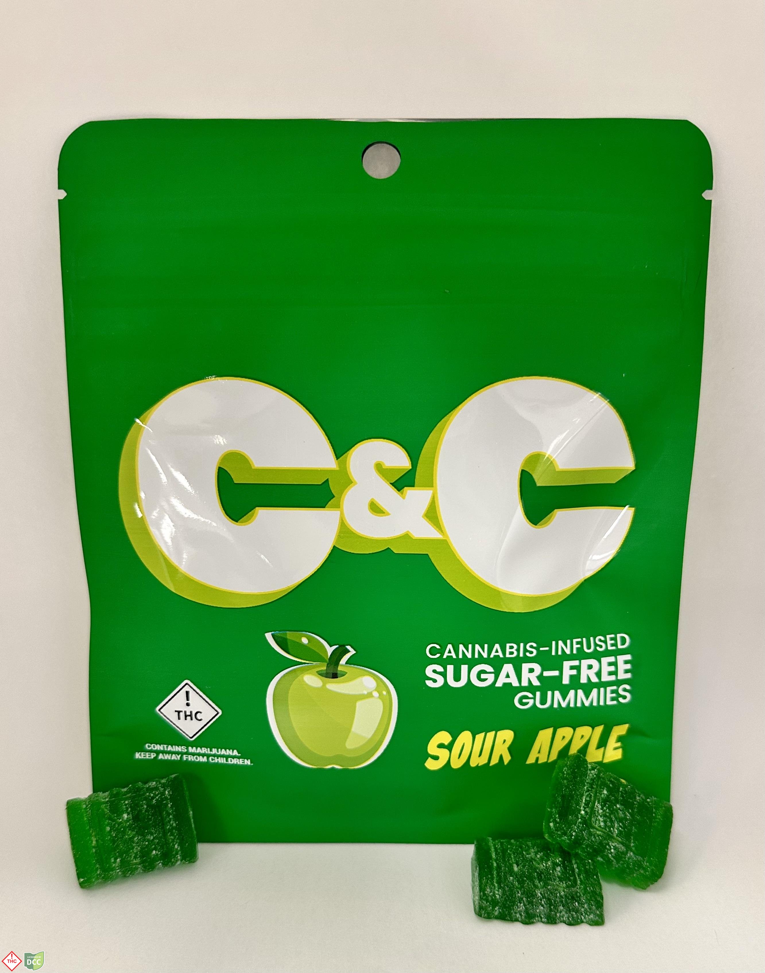 Chew & Chill - Sour Apple Live Resin Terp Sugar-Free Gummies - 10ct - 500mg