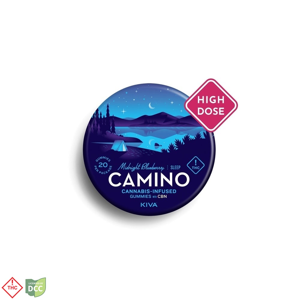 KIVA Camino - 5 Day Midnight Blueberry CBN Gummies - 20ct - 500mg