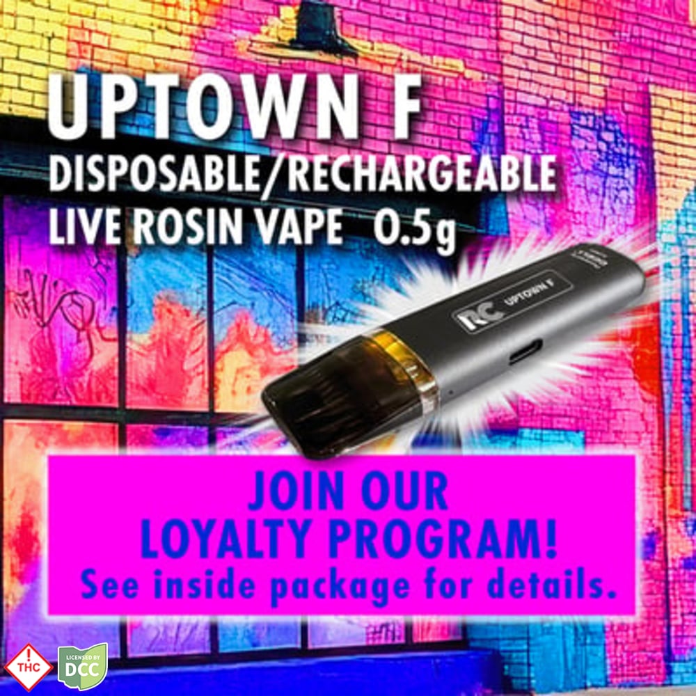 Uptown F Disposable/Rechargeable Live Rosin Vape (0.5g)