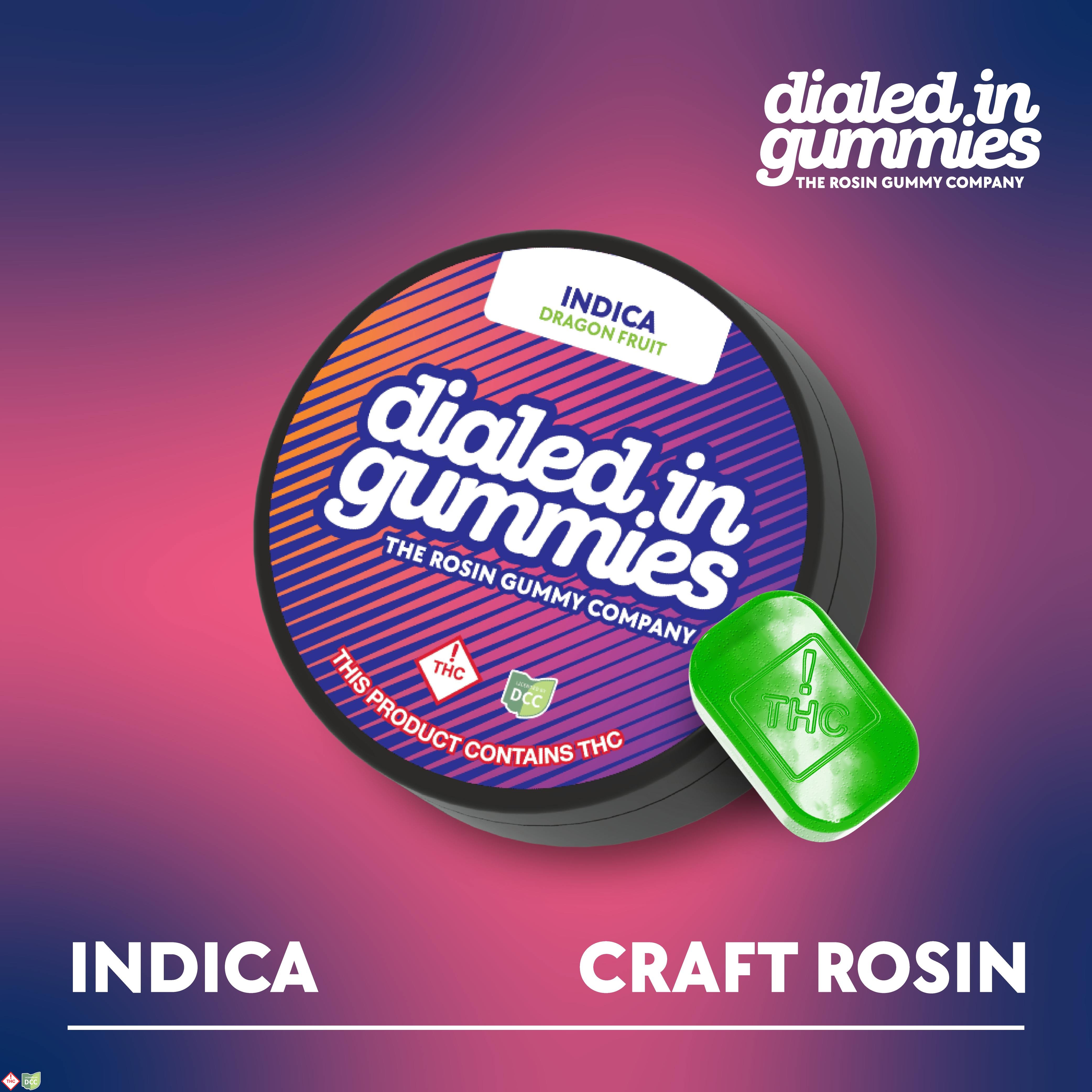 Dialed In - Dragonfruit Indica Gummies - 10ct - 100mg