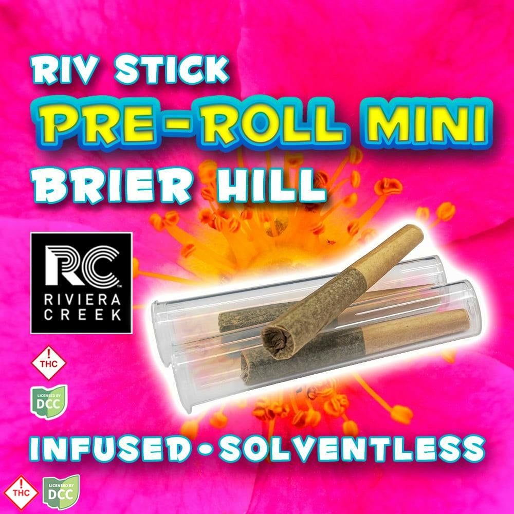 Riviera Creek - Infused - Pre-Roll Minis 3pk - Brier Hill - 1g