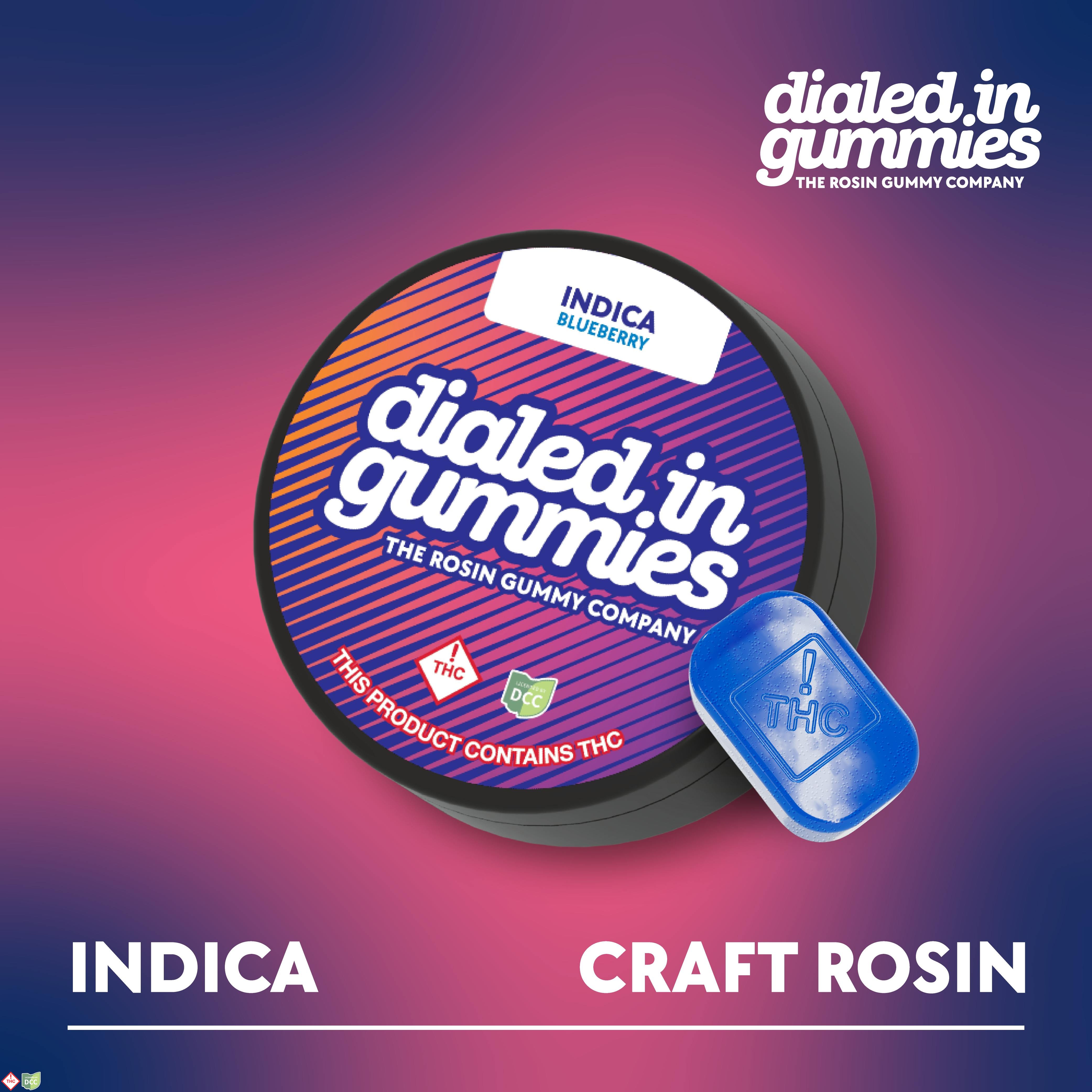 100mg - Blueberry - Rosin Gummies (10pk)