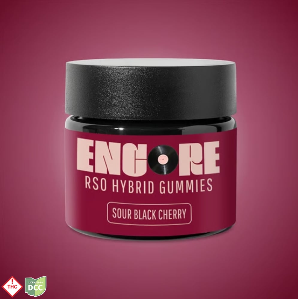 Encore - Sour Black Cherry RSO Gummies - 10ct - 110mg