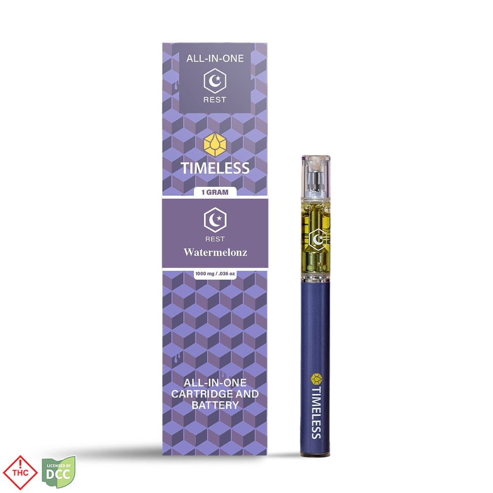 Timeless - 2 Day Watermelonz - 1g AIO Vape Pen