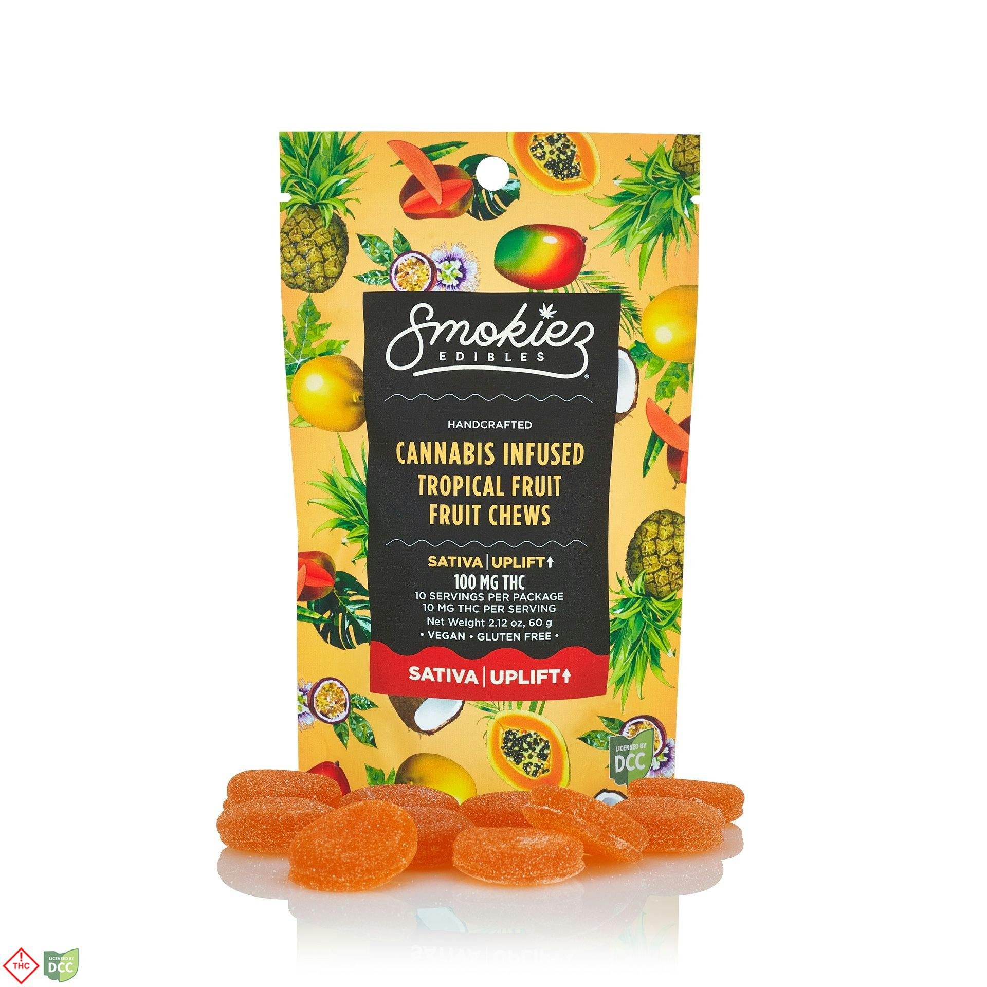 Smokiez - Sweet Tropical Fruit Gummies - 10ct - 100.2mg