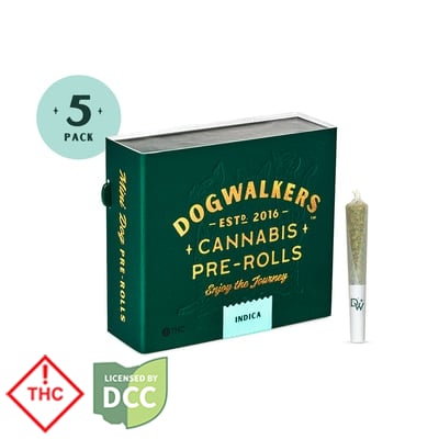 Dogwalkers - Shortie Pre-Roll 5 pk - Brownie Scout - 1.75g