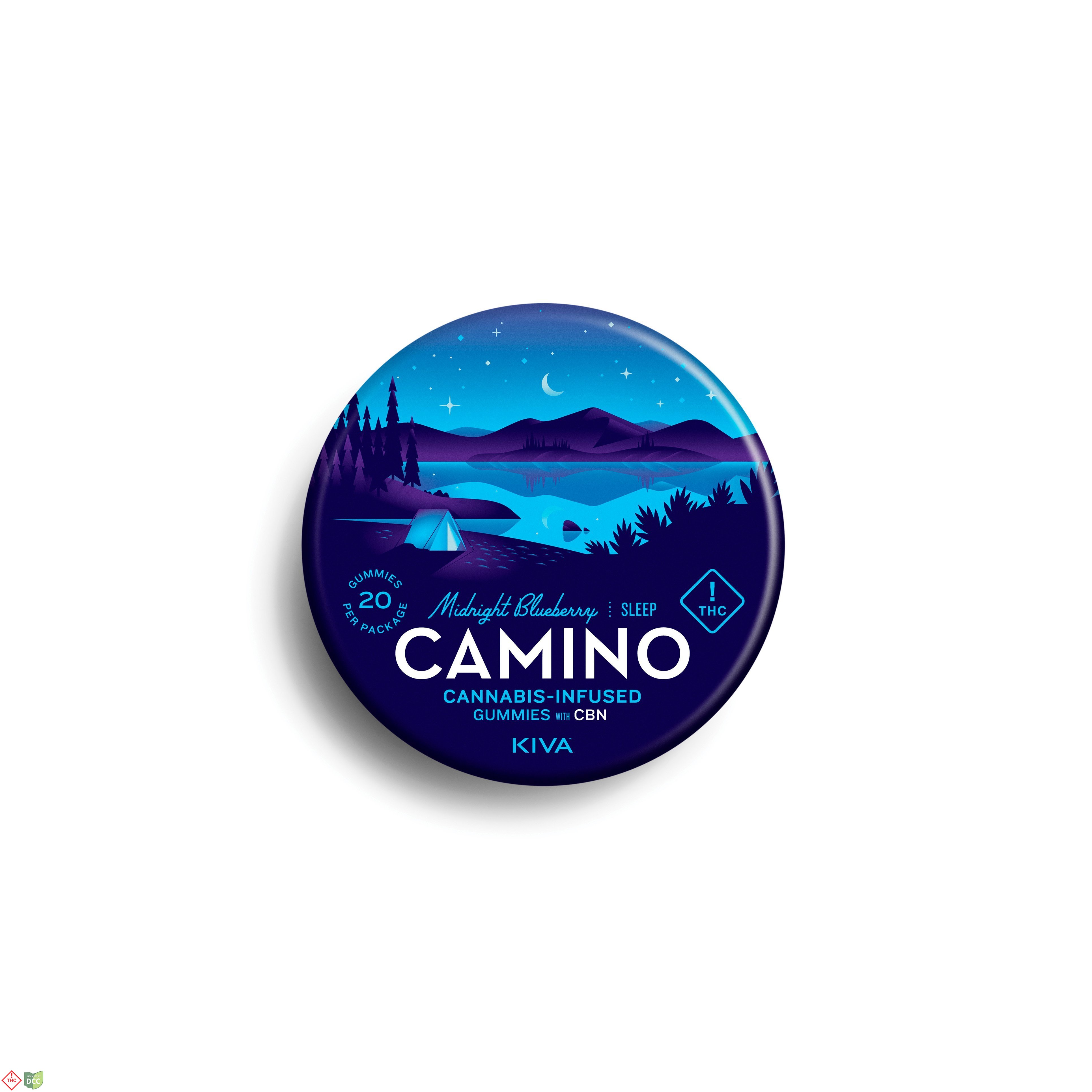 Camino Midnight Blueberry Gummie - 110mg