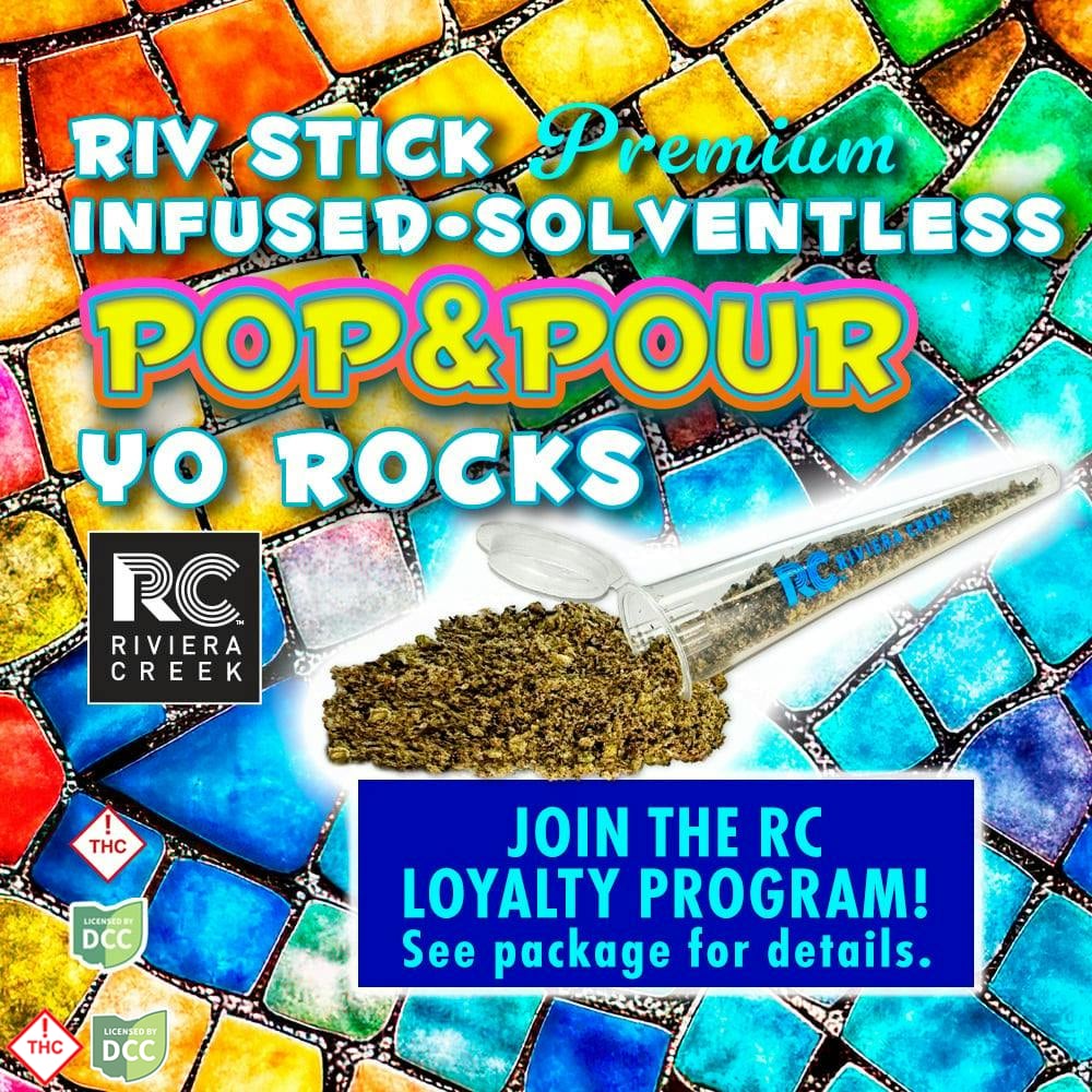 Riviera Creek  Yo Rocks   Riv Stick Pop & Pour