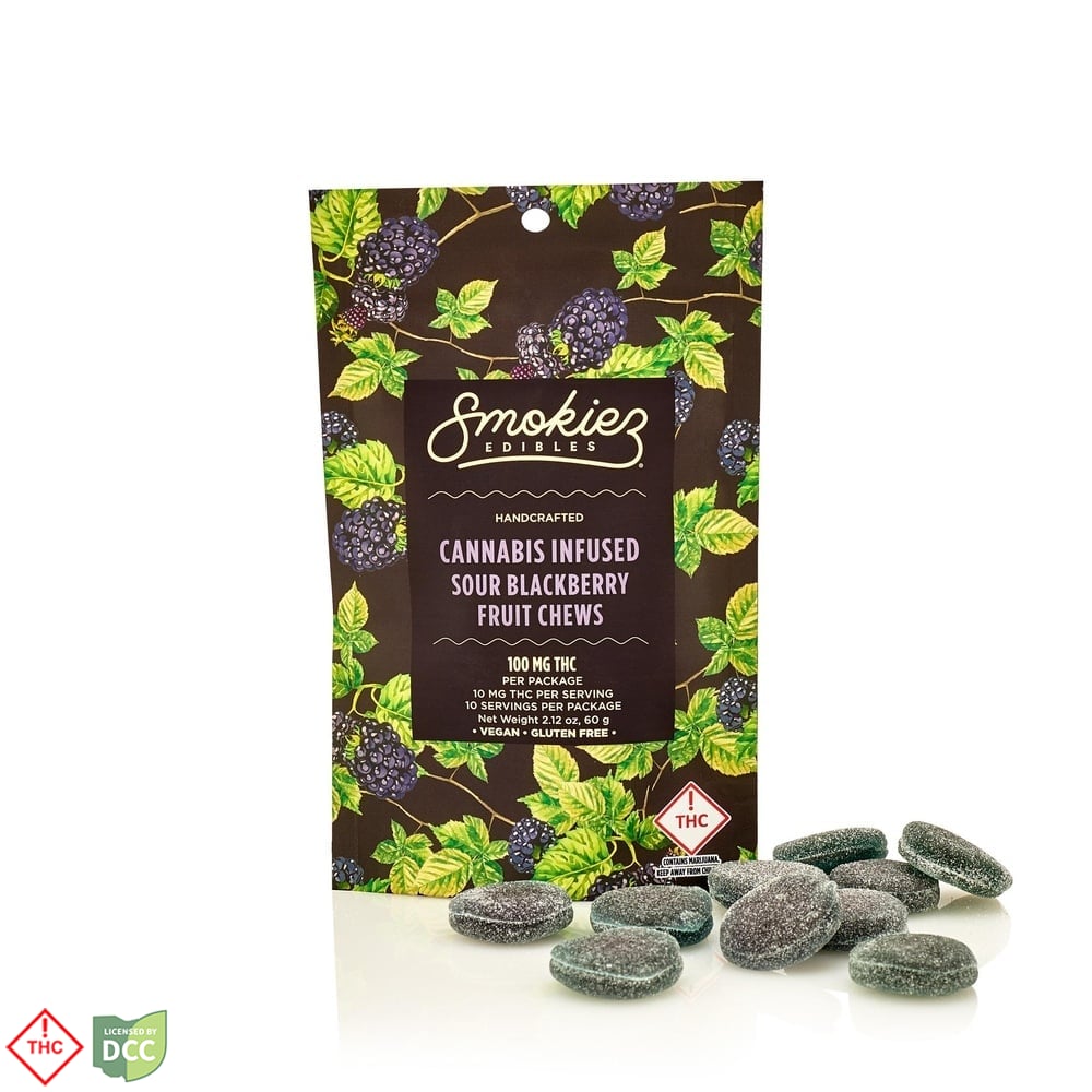 Smokiez - Sweet Blackberry Gummies - 10ct - 100mg