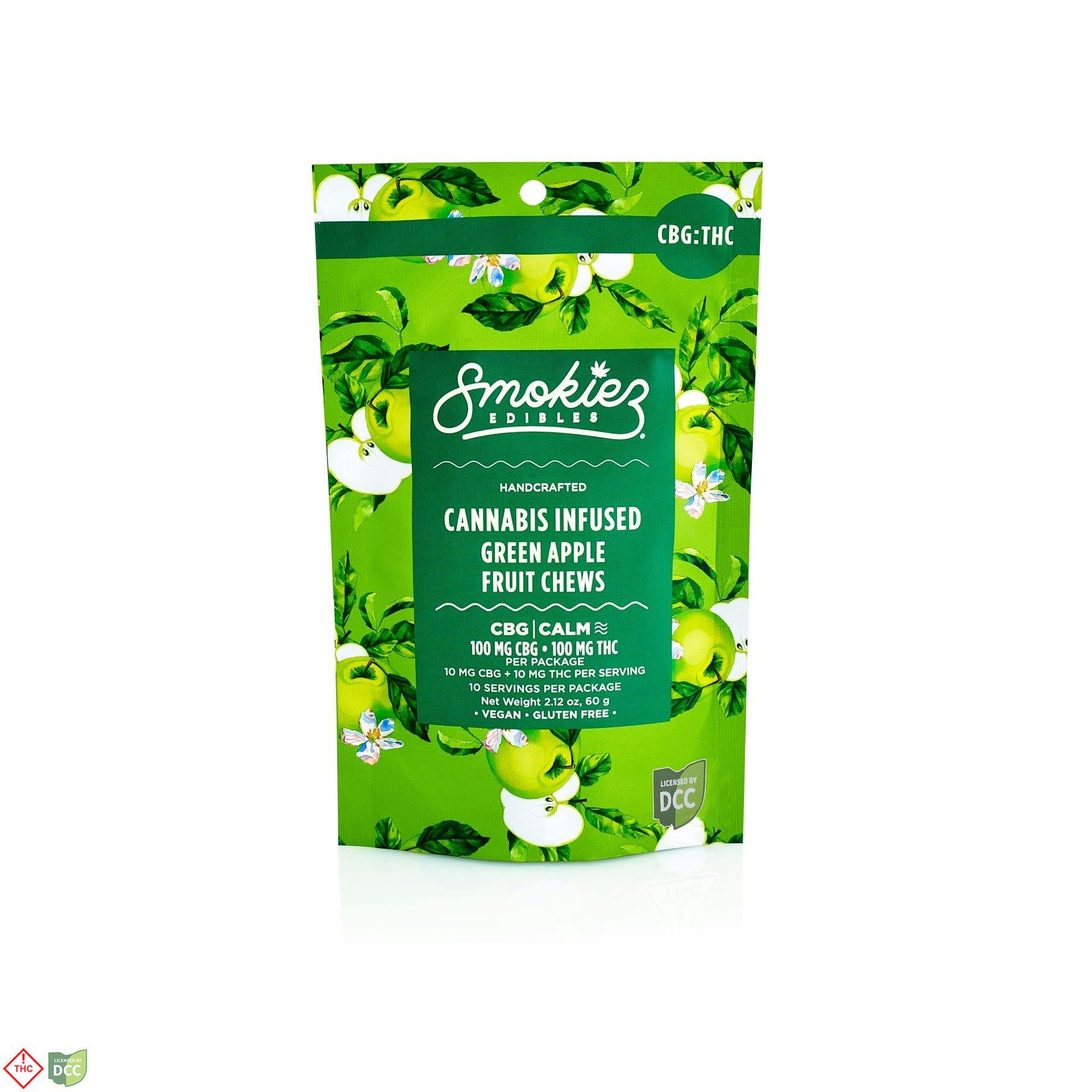 Smokiez - Sweet Green Apple CBG Gummies - 10ct - 100mg