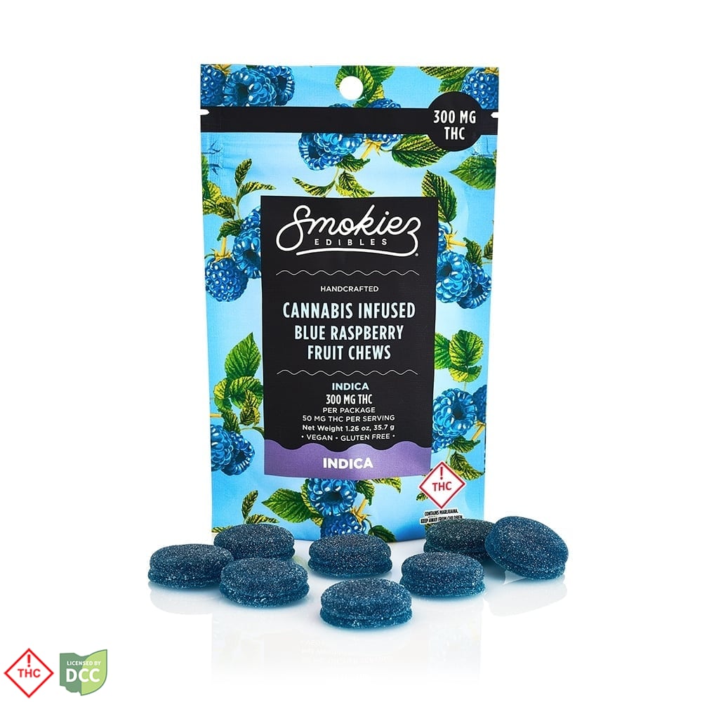 Smokiez - 3 Day Sweet Blue Raspberry Gummies - 6ct - 291mg