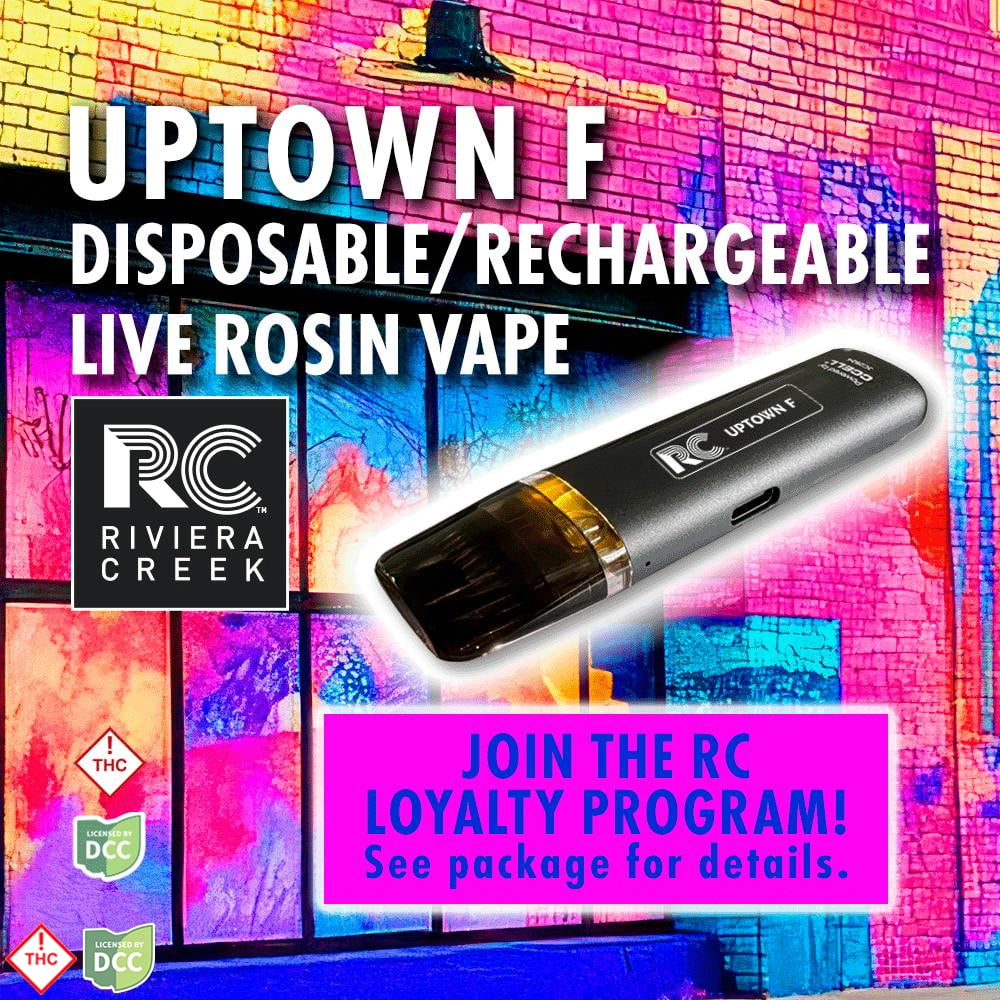 Uptown F Disposable/Rechargeable Live Rosin Vape (0.5g)