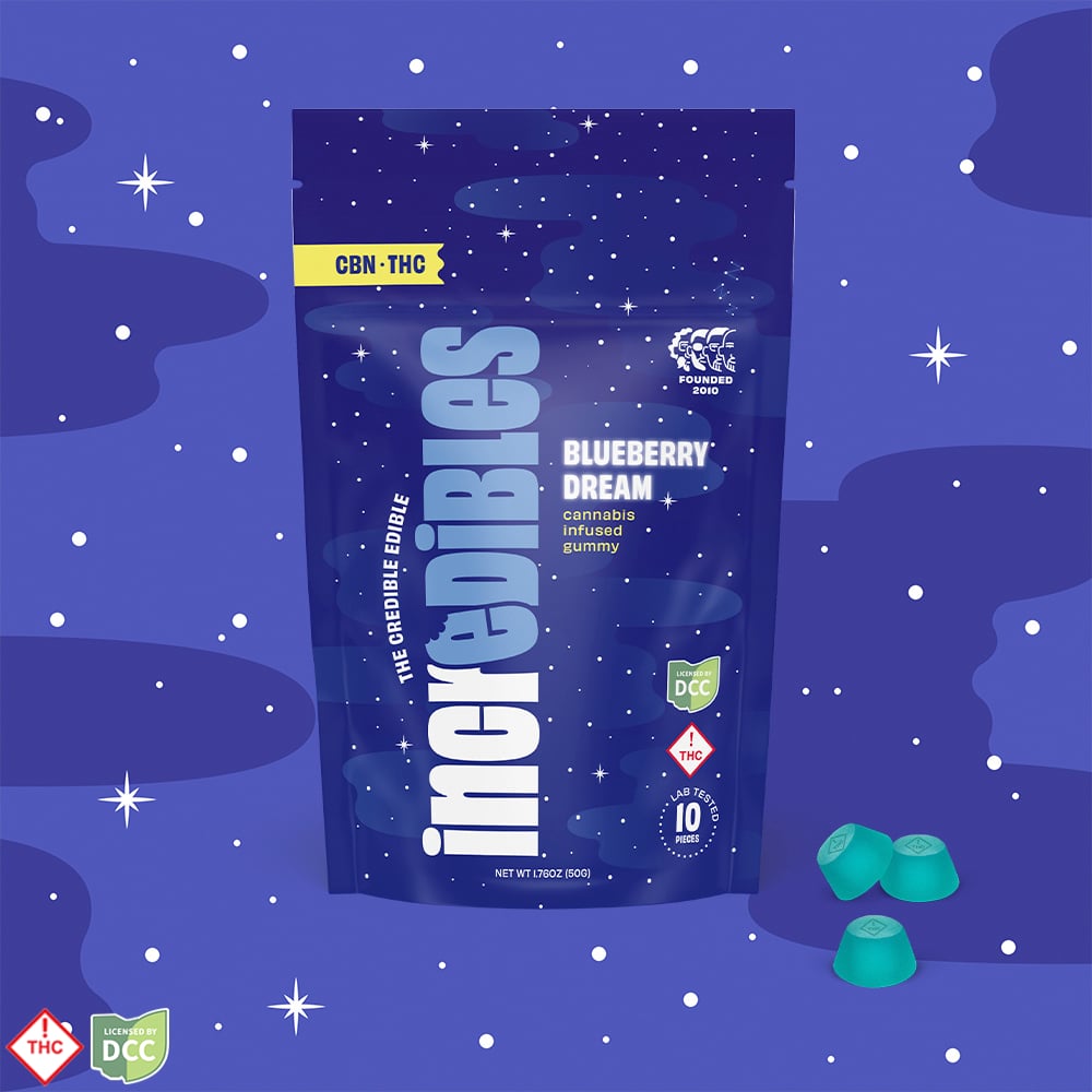 Incredibles Blueberry CBN Gummies - 100mg