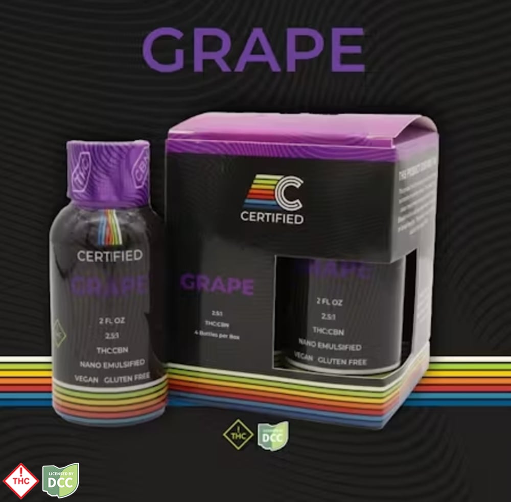 Certified Cultivators - Grape CBN Drink - 4ct - 100mg