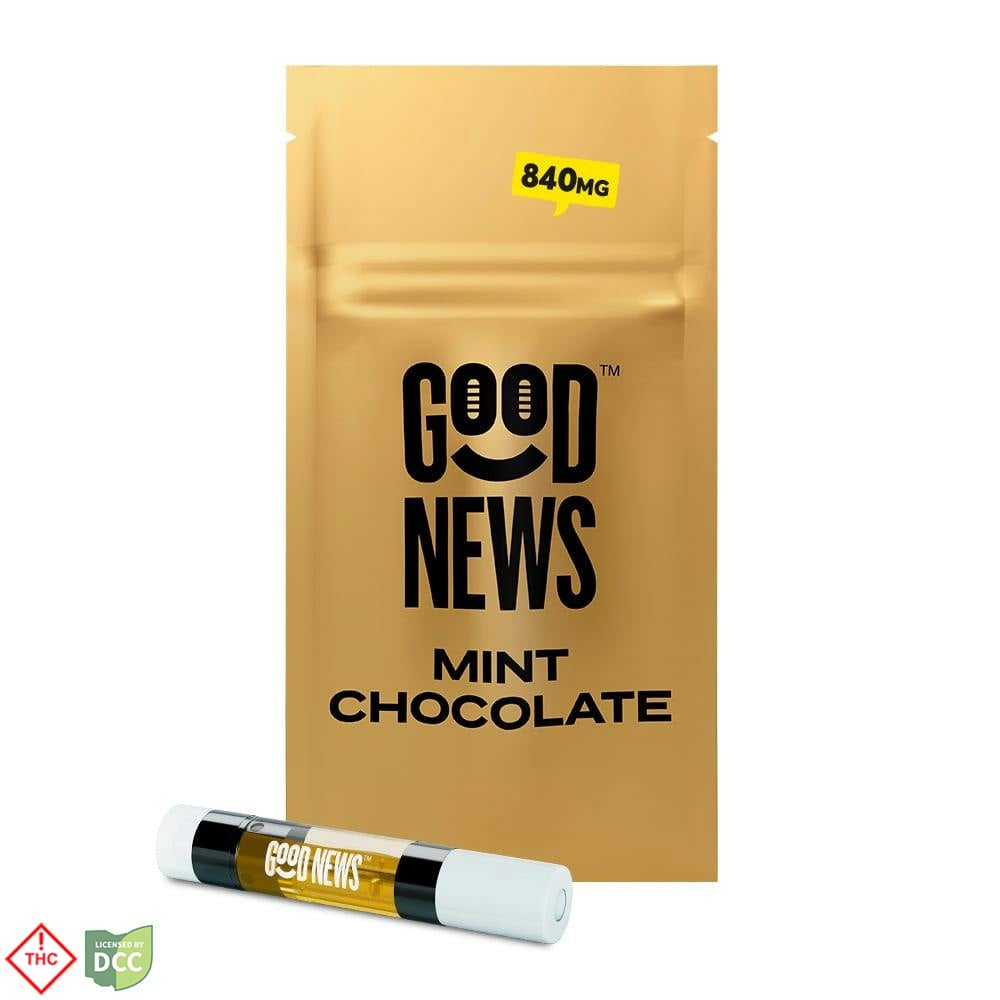 Good News  2 Day Mint Chocolate   Distillate Cart