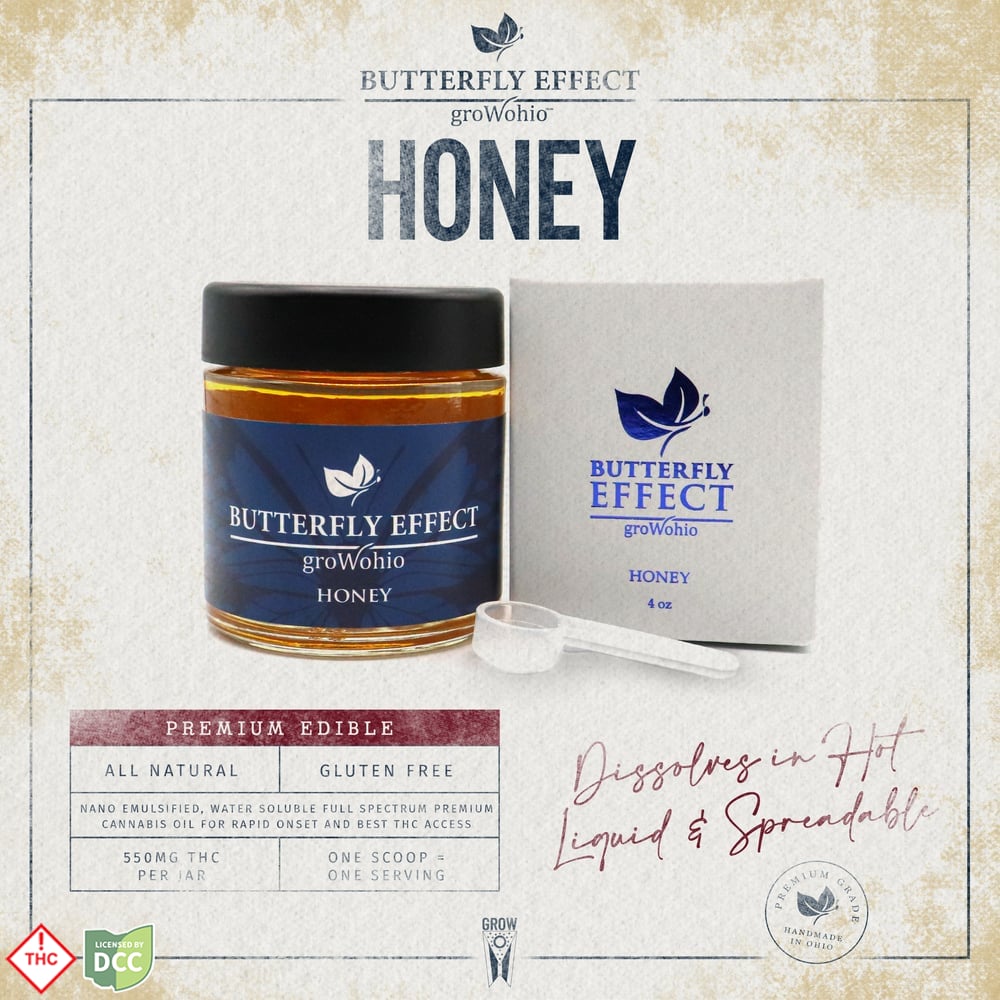 Butterfly Effect - 5 Day Honey - 4oz Jar - 550mg
