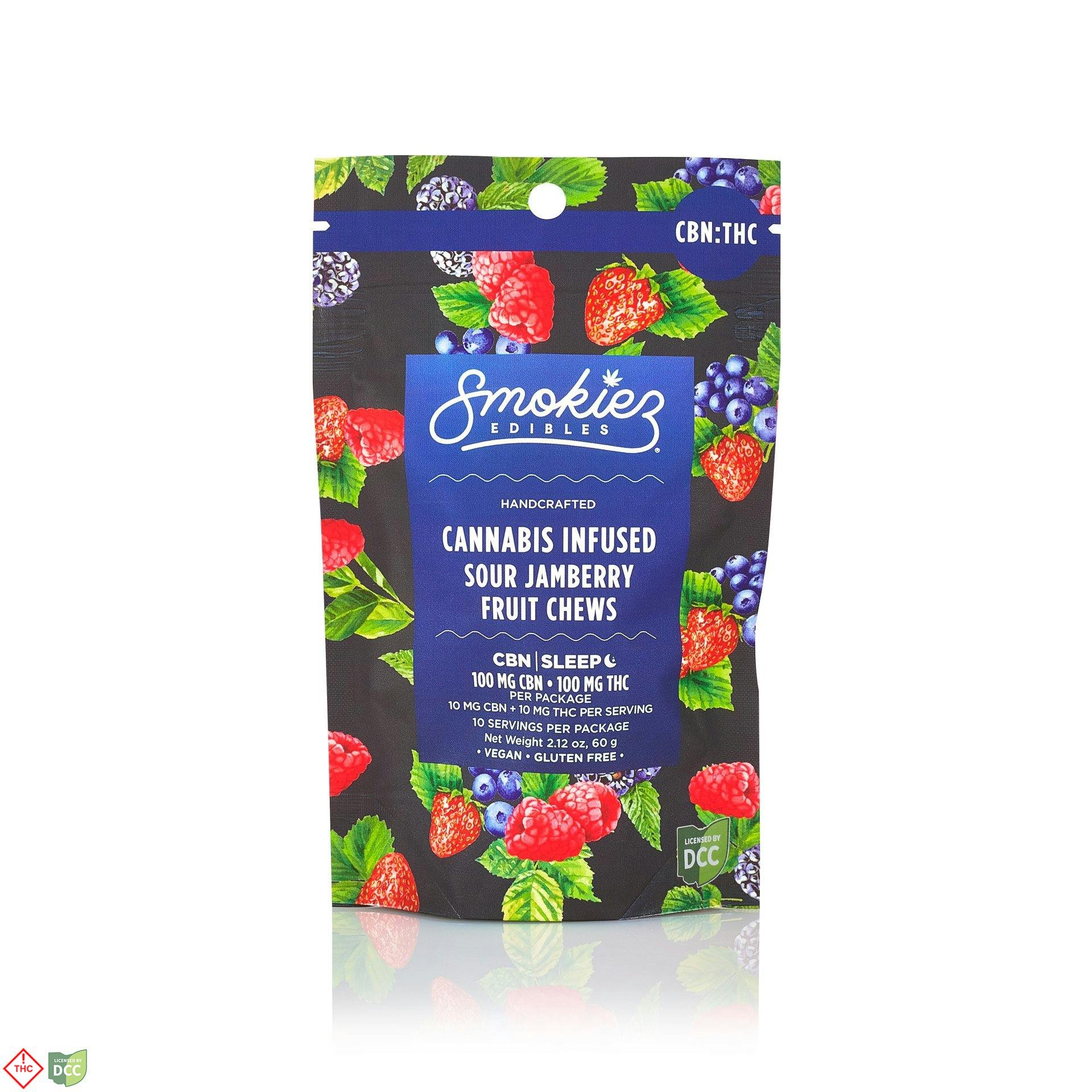 1:1 Sour Jamberry [10pk] (100mg CBN/100mg THC)