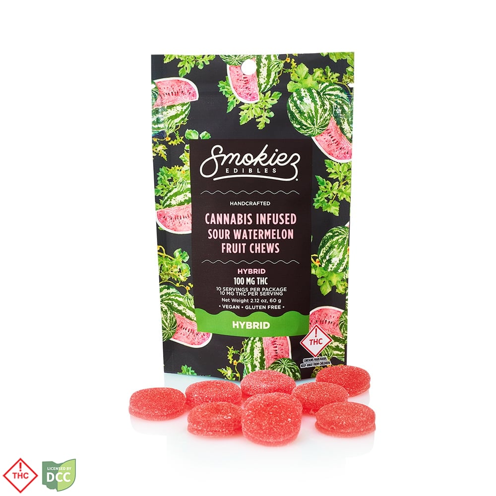 Smokiez - Sweet Watermelon Gummies - 10ct - 101.4mg