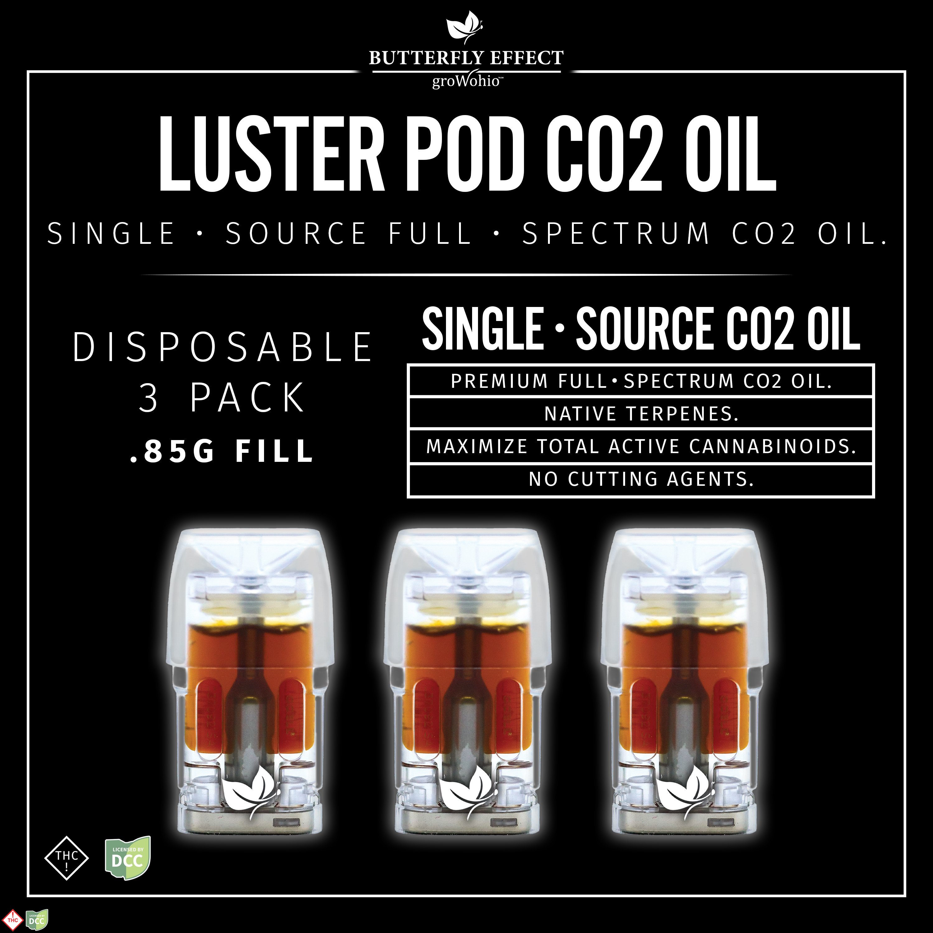 Butterfly Effect - 3 Day Cuban Linx - 3pk - 1g Luster Pods