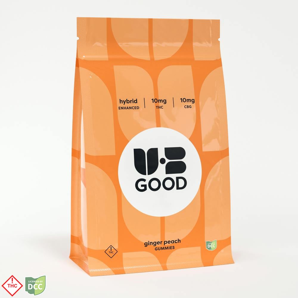ONDERFUL GINGER PEACH + CBG GUMMIES - EDIBLE - 11PK - THC: 109.56MG CBD: 0MG