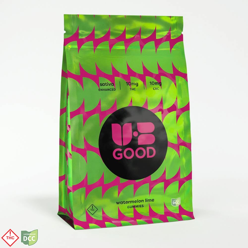 UB GOOD - Watermelon Lime 1:1 Spark CBC Gummies - 10ct - 100mg