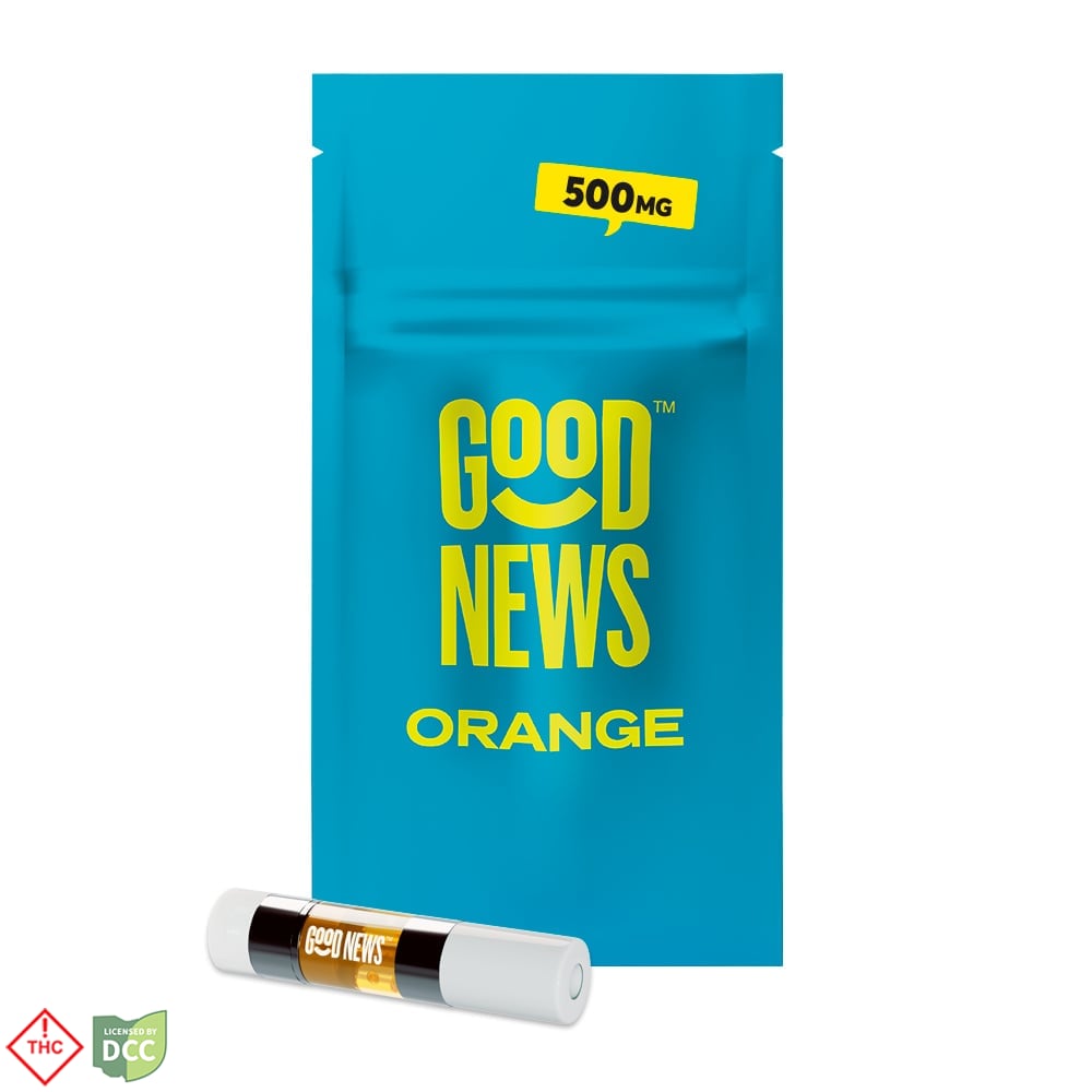 Good News  2 Day Orange   Distillate Cart