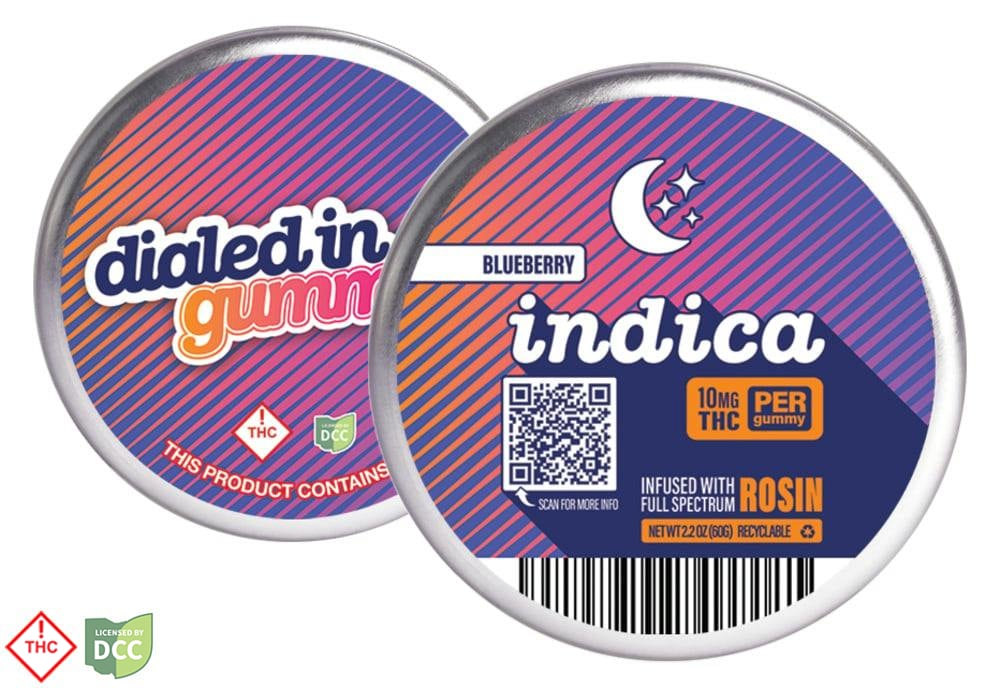 Dialed In - Grape Punch Indica Gummies - 10ct - 100mg