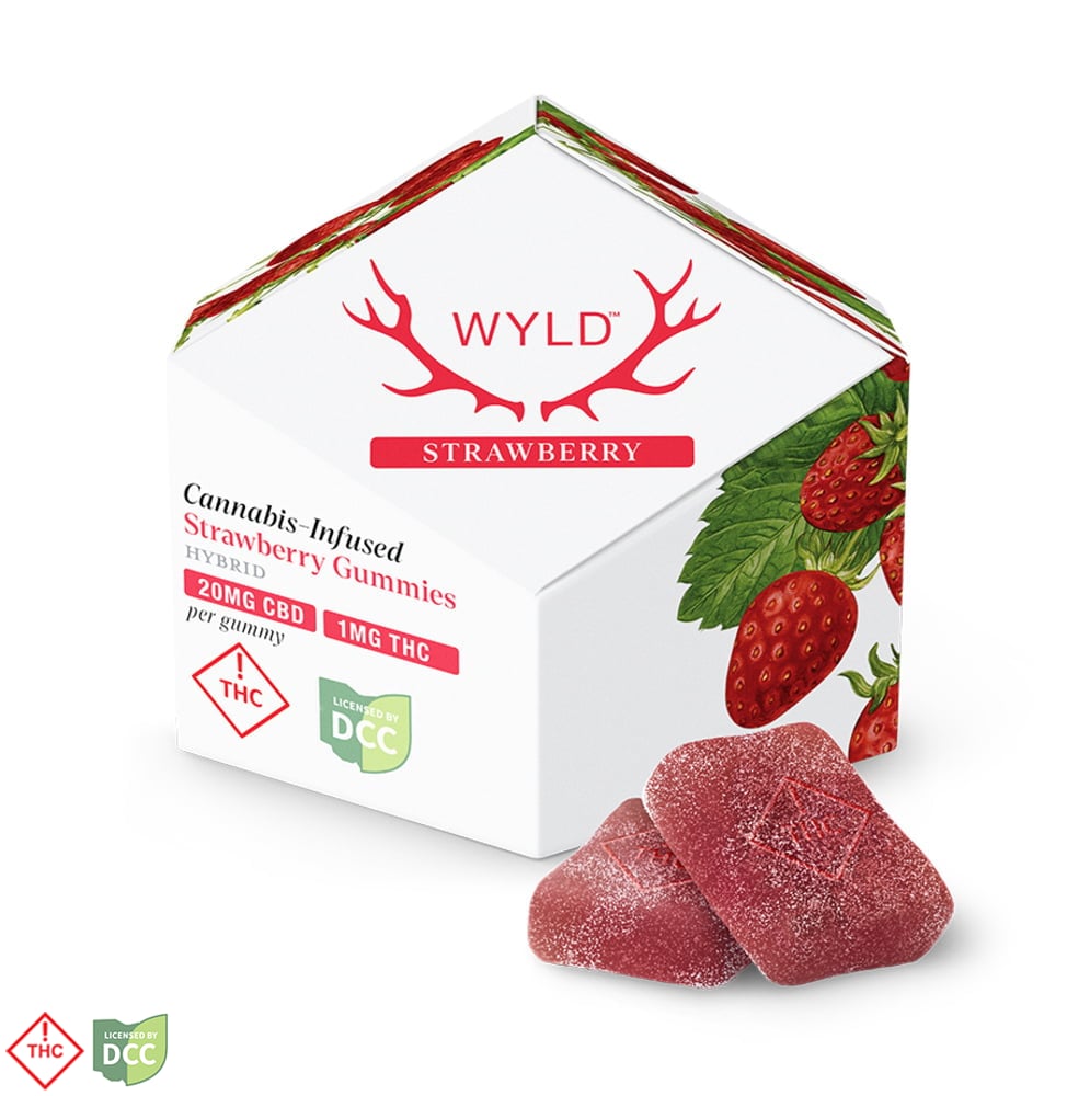 Strawberry 20:1 CBD + Hybrid Enhanced Gummies | 200mg CBD:10mg THC
