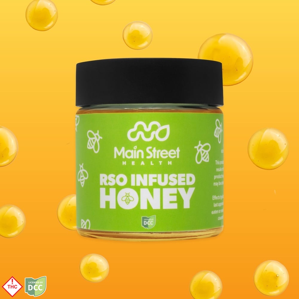 RSO+ Honey [3oz] (330mg CBD/330mg THC/330mg CBG/330mg CBN)
