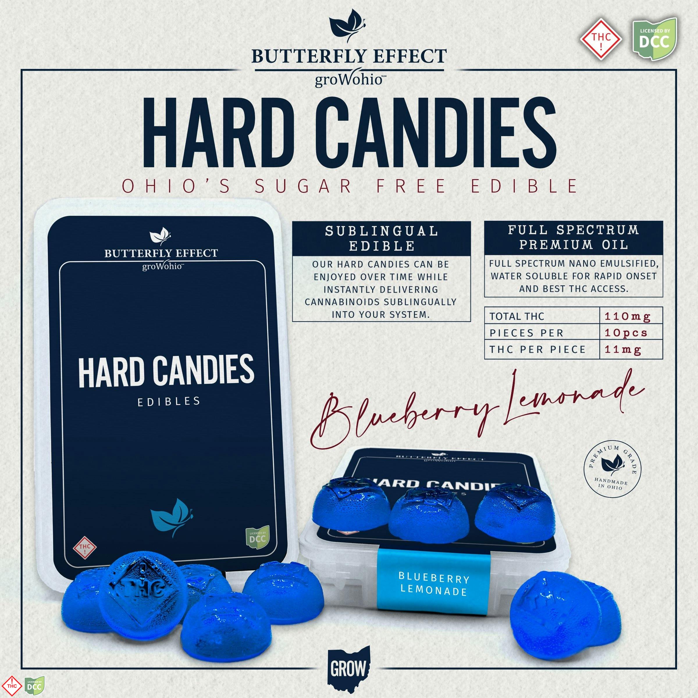 Butterfly Effect - Blueberry Lemonade Hard Candies - 10ct - 99.98mg